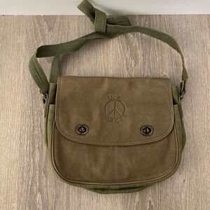 Brown Genuine Leather Purse, with a Unique Map Interior